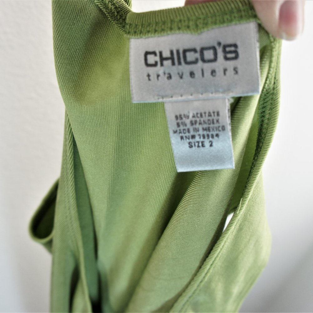 Chico's Travelers Tank Top /Pants Outfit size 2 - Picture 5 of 6